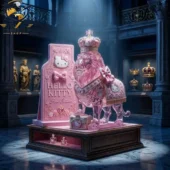 Crown Royal 87th Anniversary x Hello Kitty Whiskey Lion Bottle