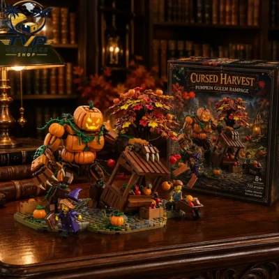 Cursed Harvest Pumpkin Golem Diorama Building Brick Set 2026 Cursed Harvest Pumpkin Golem Diorama Building Brick Set 2026