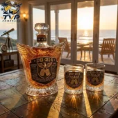 DD-214 Veteran Whiskey Bottle And Glass Combo Set 1 United States Veteran DD-214 decanter and glassware set from Tvpcomebackshop