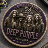 Deep Purple 58th Anniversary 1968-2026 Collectible Coin 4 Deep Purple 58 years commemorative medal from Tvpcomebackshop