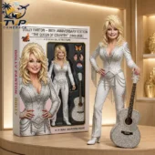 Dolly Parton 80th Anniversary Edition collectible figure with guitar