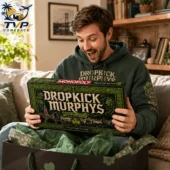 Dropkick Murphys Collector's Edition Monopoly Board Game 2026 2 A man excitedly holding a Dropkick Murphys Monopoly collector's edition game box from Tvpcomebackshop.