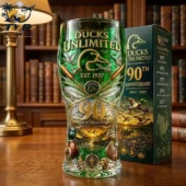 Ducks Unlimited 90th Anniversary commemorative glass with gift box by Tvpcomebackshop