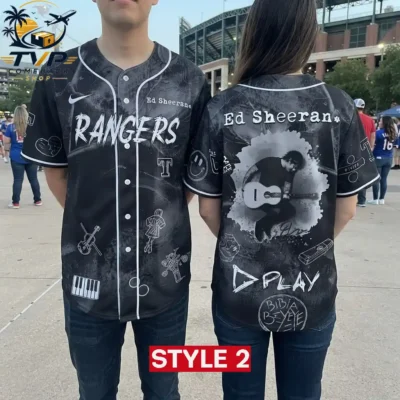 Ed Sheeran x Texas Rangers LOOP Tour 2026 Baseball Jersey