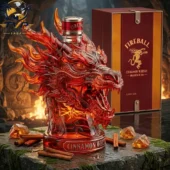 Fireball Dragon Head Cinnamon Collectible Decanter Bottle 1 Limited edition Fireball Cinnamon Whisky dragon head bottle from Tvpcomebackshop