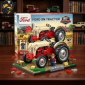 Ford 8N Tractor building set displayed on a wooden table from Tvpcomebackshop