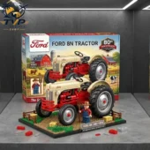 Ford 8N 80th Anniversary Tractor Collector Edition Building Brick Set 3 Ford 8N Tractor building block set with figurine