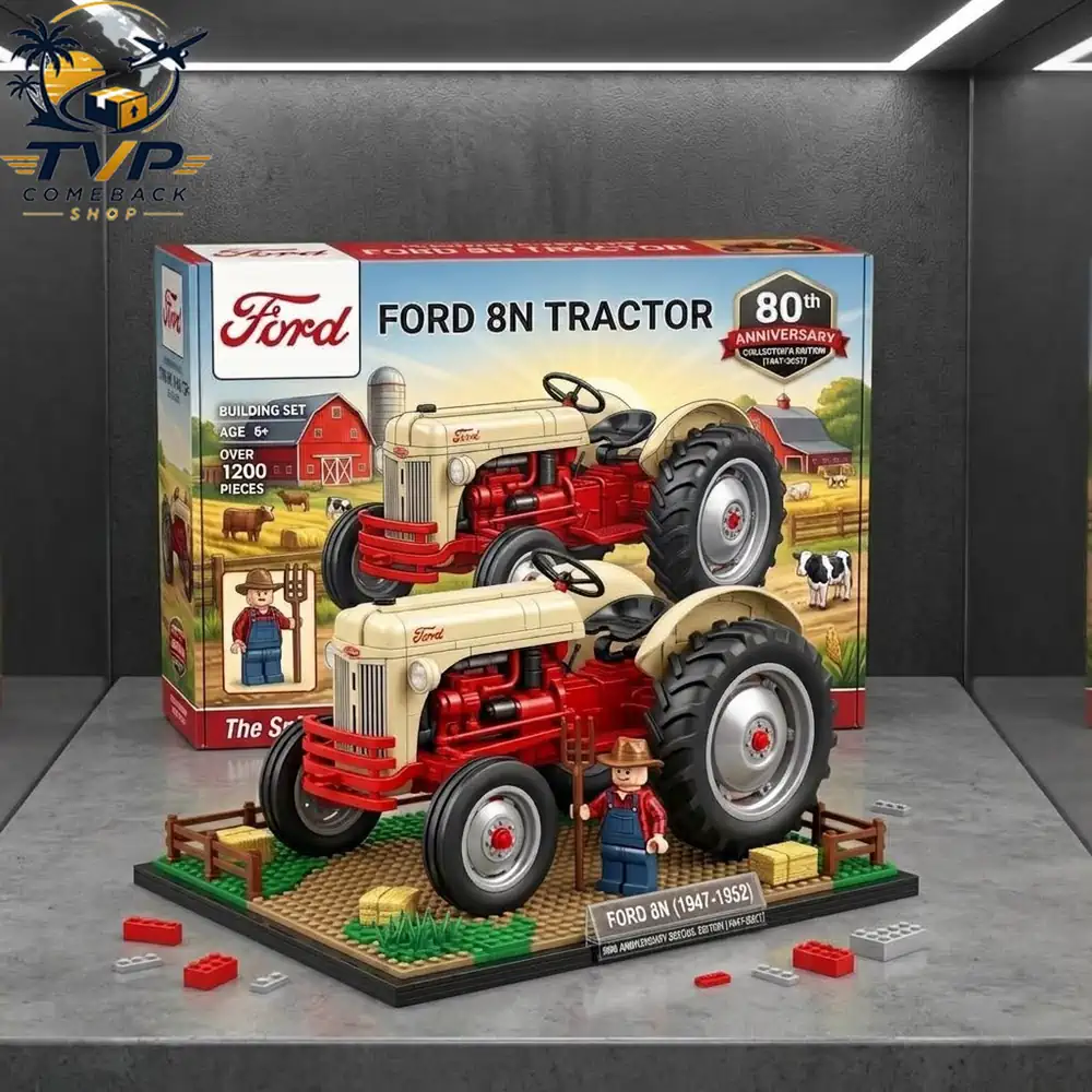Ford 8N 80th Anniversary Tractor Collector Edition Building Brick Set Ford 8N 80th Anniversary Tractor Collector Edition Building Brick Set