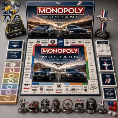 Ford Mustang Collector's Edition Monopoly Board Game 2026