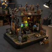 Frankenstein Midnight Monster Laboratory Collector Building Brick Set