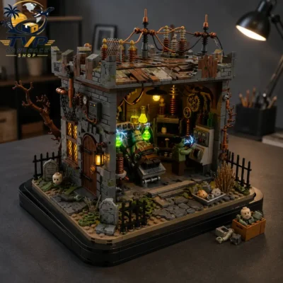 Frankenstein Midnight Monster Laboratory Collector Building Brick Set Frankenstein Midnight Monster Laboratory Collector Building Brick Set