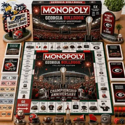 Georgia Bulldogs Championship Anniversary Monopoly Board Game 2026