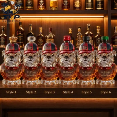 Georgia Bulldogs Crown Royal 135th Anniversary Decanter Bottle Georgia Bulldogs Crown Royal 135th Anniversary Decanter Bottle