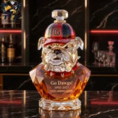Georgia Bulldogs Crown Royal 135th Anniversary Decanter Bottle 2 UyYat