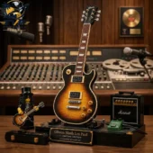 Brick-built Gibson Slash Les Paul guitar signature edition collector display set by Tvpcomebackshop