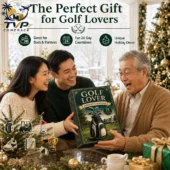 Golf Lover Advent Calendar 2026 5 A family celebrating with a Golf Lover advent calendar from Tvpcomebackshop during Christmas.