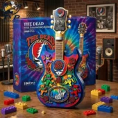 Grateful Dead 60th Anniversary Guitar Building Block Set 2026 2 Grateful Dead 60th Anniversary building block guitar kit by Tvpcomebackshop