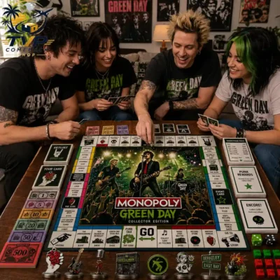 Green Day Funk Rock Band Collector's Edition Monopoly Board Game