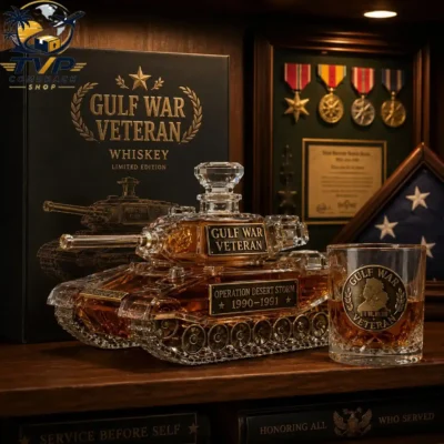 Gulf War Veteran Whiskey Limited Edition Bottle And Glass Set Gulf War Veteran Whiskey Limited Edition Bottle And Glass Set
