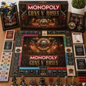 Guns N' Roses Collector's Edition Monopoly Board Game 1 Guns N' Roses Collector Edition Monopoly game board set by Tvpcomebackshop