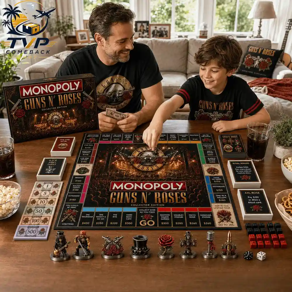 Guns N' Roses Collector's Edition Monopoly Board Game Guns N' Roses Collector's Edition Monopoly Board Game