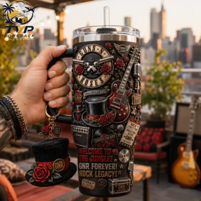Guns N Roses Welcome To The Jungle Appetite For Destruction Tumbler with Handle