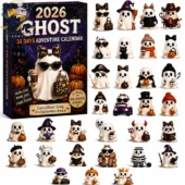 2026 Ghost 31-Day Halloween Countdown Adventure Calendar set by Tvpcomebackshop