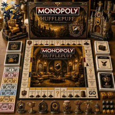 Harry Potter Hufflepuff Collector's Edition Monopoly Board Game Harry Potter Hufflepuff Collector's Edition Monopoly Board Game