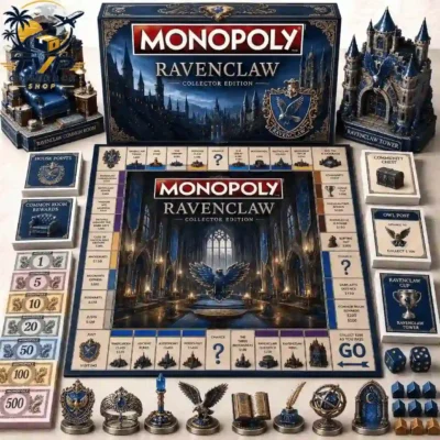Harry Potter Ravenclaw Collector's Edition Monopoly Board Game Harry Potter Ravenclaw Collector's Edition Monopoly Board Game