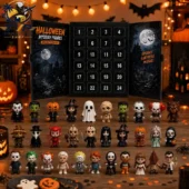 Horror Movie Advent Calendar 2026 4 Halloween mystery figure advent calendar with horror character miniatures by Tvpcomebackshop