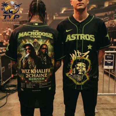 Houston Astros x Wiz Khalifa The Macrodose Tour 2026 Baseball Jersey Houston Astros x Wiz Khalifa The Macrodose Tour 2026 Baseball Jersey