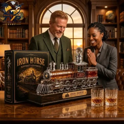 Iron Horse Whiskey Express Train Decanter Bottle