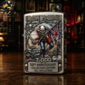 Iron Maiden 50Th Anniversary 2026 The Trooper Iron Maiden Zippo Lighter 1 Iron Maiden 50Th Anniversary 2026 The Trooper Iron Maiden Zippo Lighter 1 rzYz3