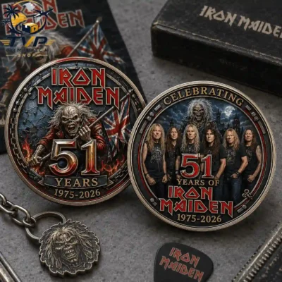 Iron Maiden 51st Anniversary 1975-2026 Collectible Coin