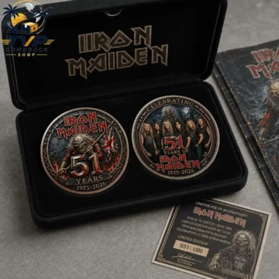 Iron Maiden 51st Anniversary 1975-2026 Collectible Coin