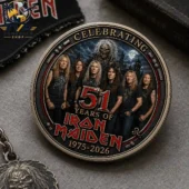 Iron Maiden 51st anniversary collectible commemorative coin from Tvpcomebackshop