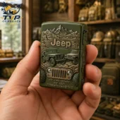 JEEP 85th Anniversary Limited Edition Zippo Lighter 2 Olive green Jeep 85th Anniversary embossed metal lighter by Tvpcomebackshop