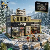 Jeep 85th Anniversary building block set display at Tvpcomebackshop
