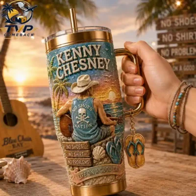 Kenny Chesney No Shoes Nation Tumbler With Handle