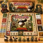 Monopoly Kung Fu Panda Collector Edition board game set at Tvpcomebackshop