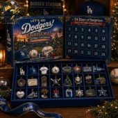La Dodgers Baseball Christmas Advent Calendar 2026 3 Los Angeles Dodgers 24-day holiday ornament advent calendar set