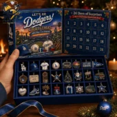 La Dodgers Baseball Christmas Advent Calendar 2026 4 Los Angeles Dodgers 24-day Christmas advent calendar with miniature team ornaments