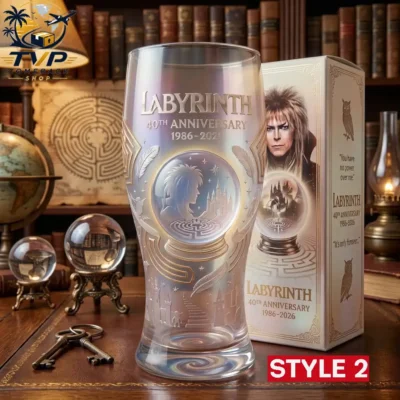 Labyrinth 40th Anniversary Crystal Orb Collector Edition Beer Glass