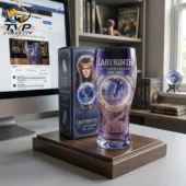 Labyrinth 40th Anniversary Crystal Orb Collector Edition Beer Glass 2 Labyrinth 40th Anniversary collector's glass and packaging set