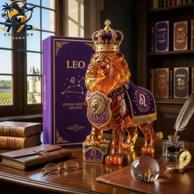 Leo Zodiac Crown Royal Collectible Whiskey Lion Bottle Leo Zodiac Crown Royal Collectible Whiskey Lion Bottle
