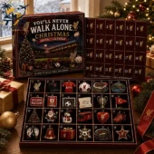 Liverpool FC 24-day Christmas advent calendar with collectible ornaments.