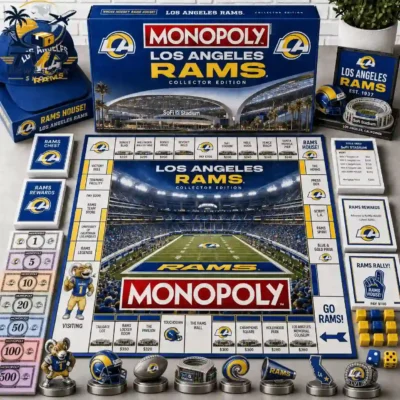 Los Angeles Rams Collector Edition Monopoly Board Game