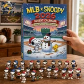 MLB x Snoopy Advent Calendar 2026 3 MLB x Snoopy 2026 Advent Calendar featuring 24 baseball-themed figurines