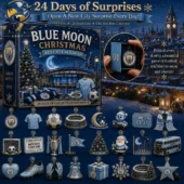 Manchester City Blue Moon Christmas Advent Calendar 2026 2 Manchester City Blue Moon Christmas Advent Calendar 24-piece ornament set from Tvpcomebackshop