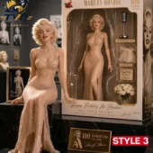 Marilyn Monroe 100th Anniversary Collection Articulated 3D Pop Figure 2 Marilyn Monroe 1/6th scale collectible figure in shimmering gown with display box by Tvpcomebackshop